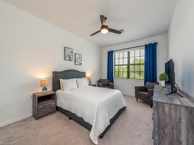 Set on opposite side of primary bedroom this adaptable room is perfect for family, guests, home office or wellness area, it features a spacious walk-in closet & natural rich lighting complete with remote operated ceiling fan/lighting