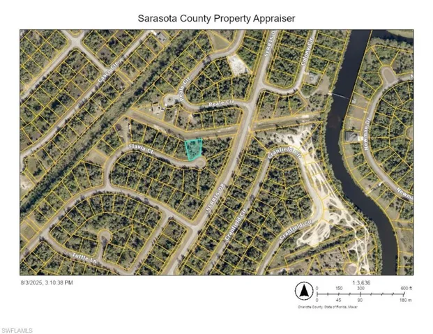 Aerial view of property's location