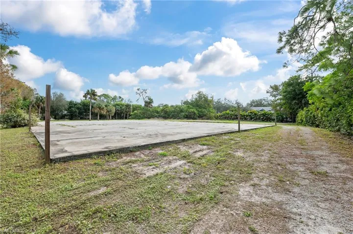 Concrete Pad at Back of Property 8450 sq ft