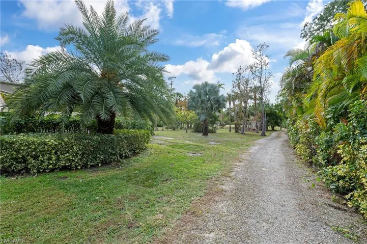 Driveway from the front all the way to the back of the property on Green Blvd