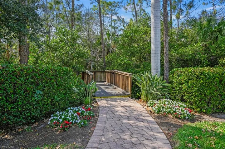 View of local walking path