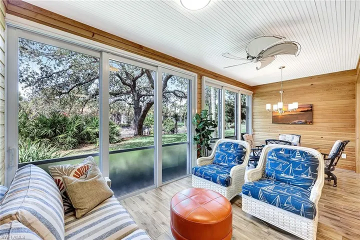Enclosed Lanai with Creek View