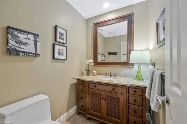 Downstairs powder bath