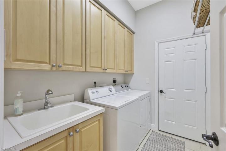 Interior Laundry Room w/sink and cabinetry