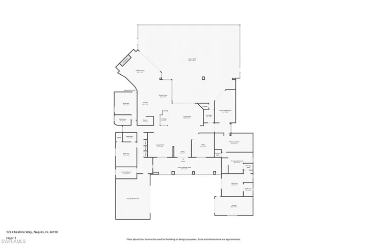 4,021 square feet floor plan