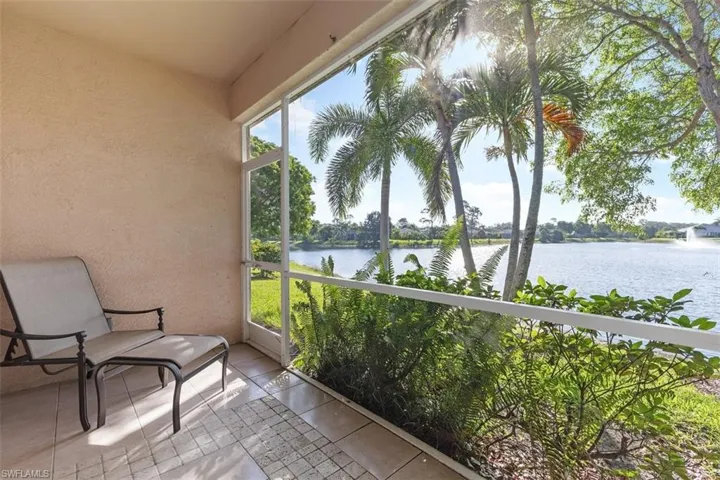 Lanai featuring a water view