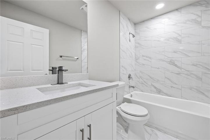 White quartz countertop