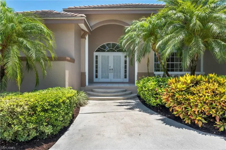 View of exterior entry with french doors