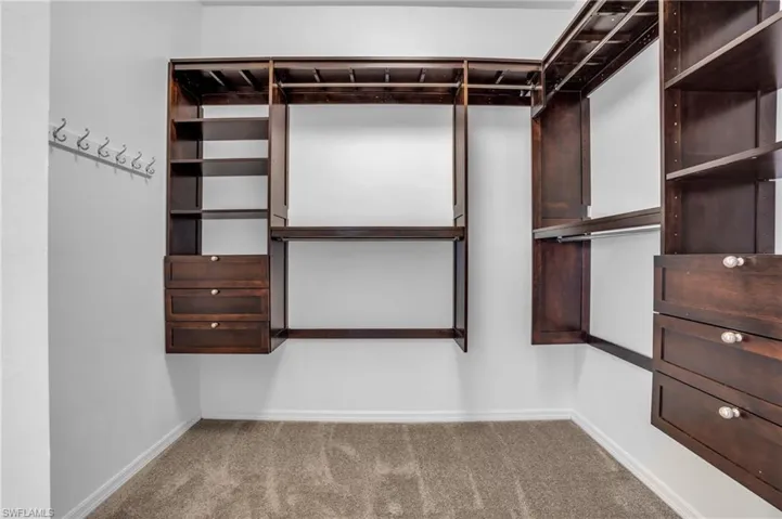 Walk in closet- master bedroom