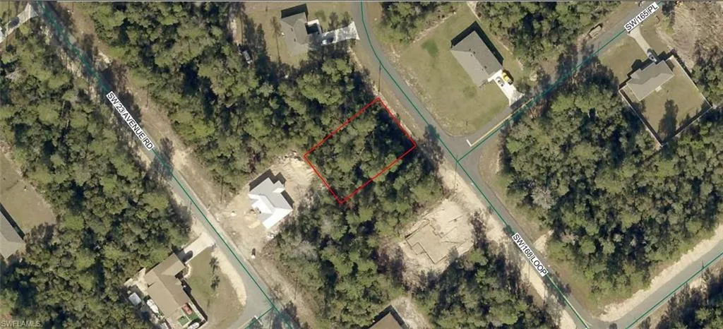 Aerial Map. Identifying the property boundaries and surrounding infrastructure