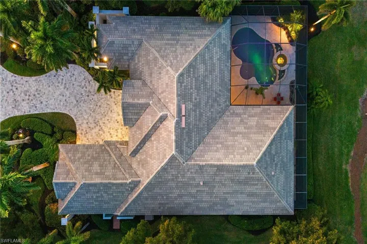 Aerial view of property and surrounding area