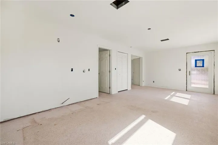 Living area looking towards the front door