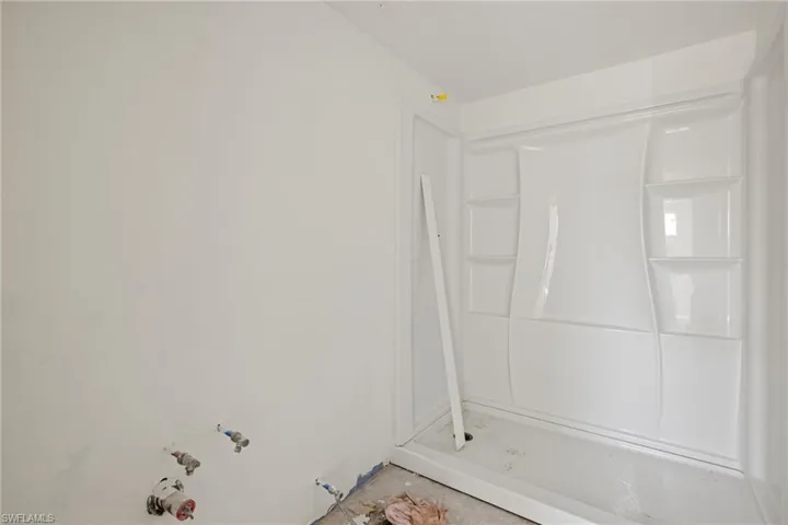 Shower is in place