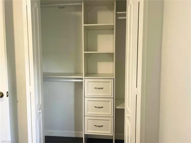 Guest bedroom View of closet