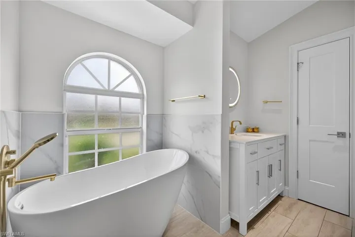 Updated master bathroom