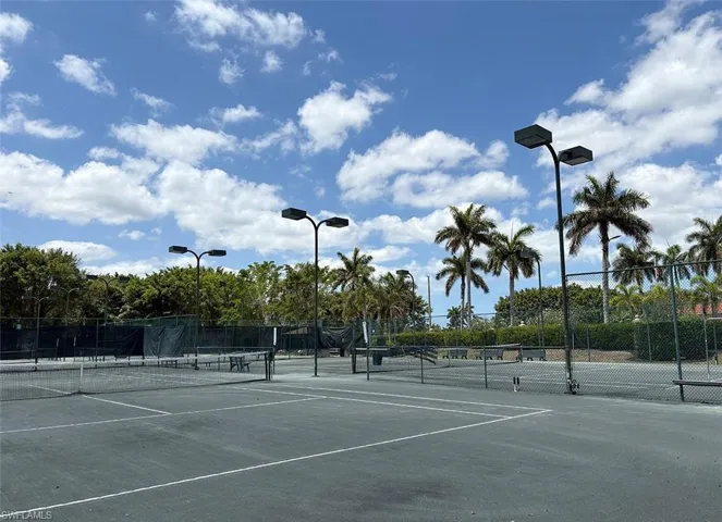 View of tennis court