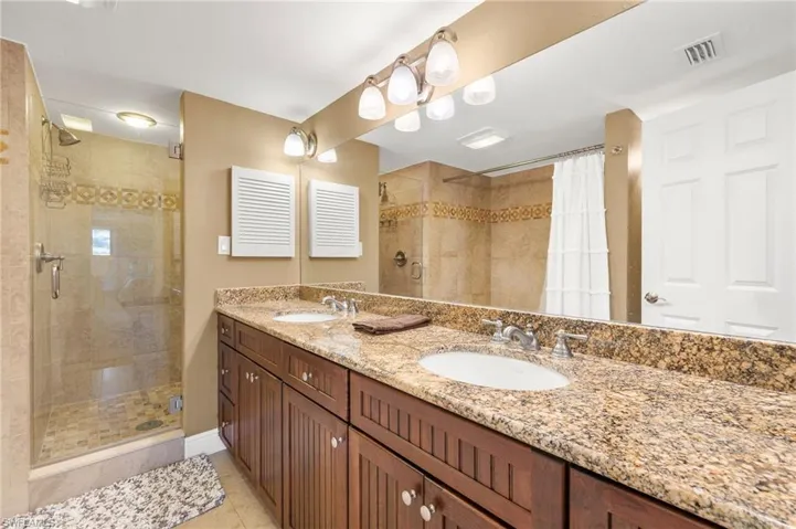 Bathroom featuring a stall shower