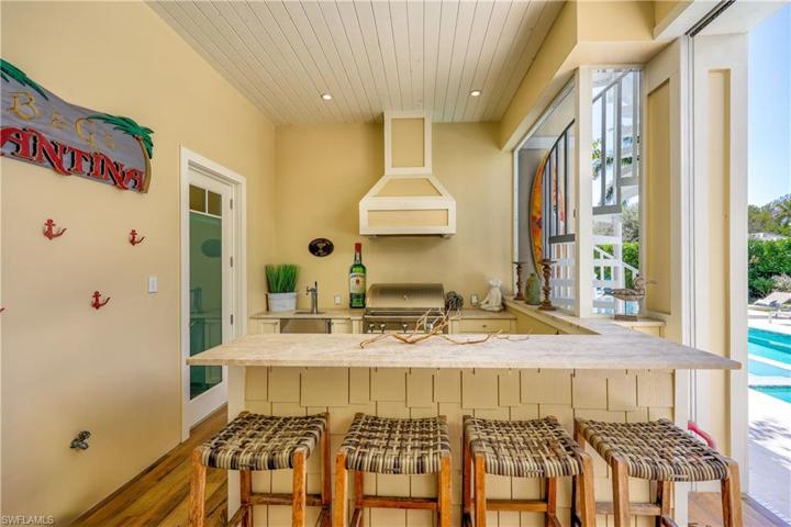 Outdoor summer kitchen