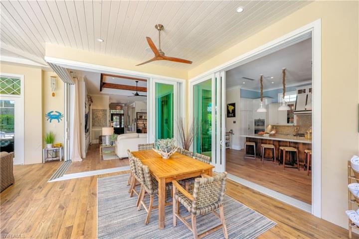 Outdoor covered dining room