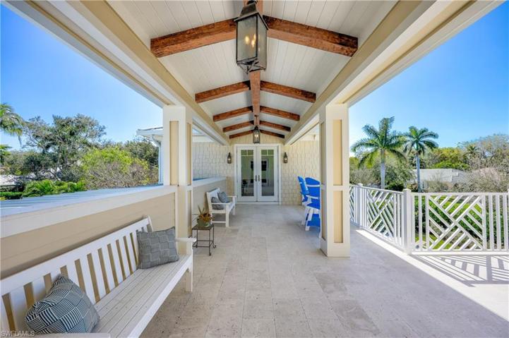 Covered balcony leading to Guest suite
