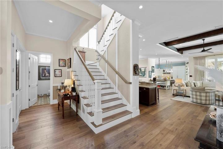Foyer with grand staircase