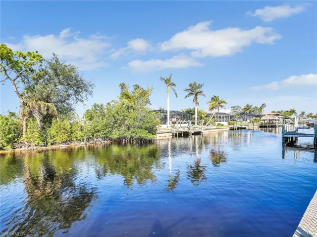 Water view featuring a boat dock