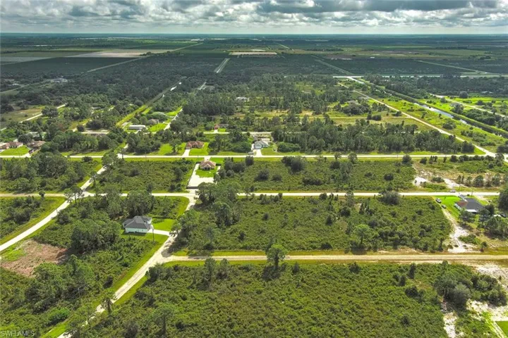 Aerial view of property's location