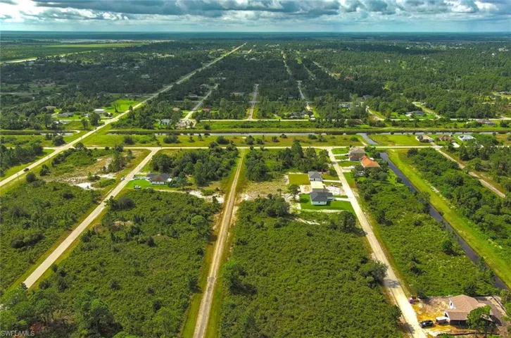 Aerial view of property's location