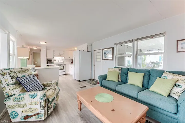 Living room featuring light wood finished floors