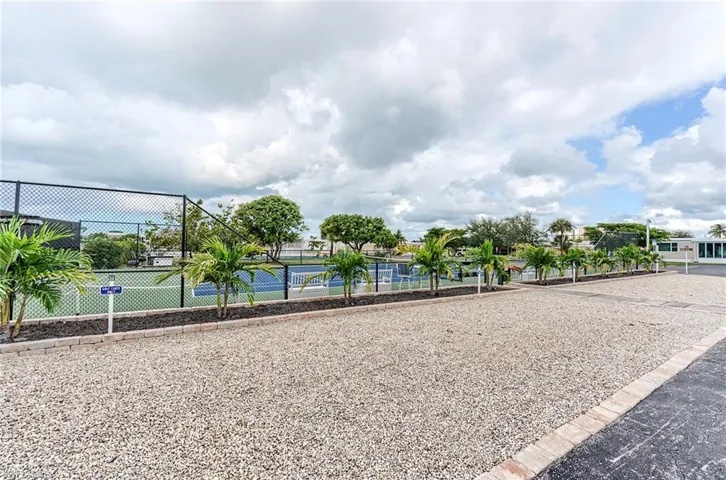 View of community tennis courts and pickleball courts