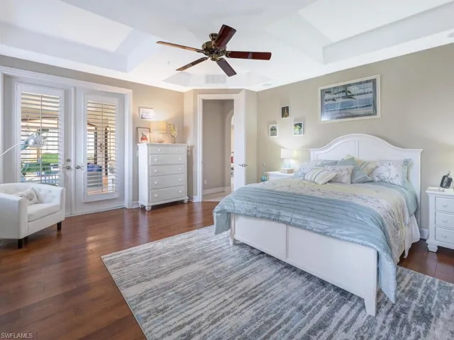 Primary bedroom with lake view