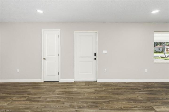Entry door from the inside.