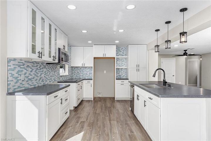 New lighting and fixtures.