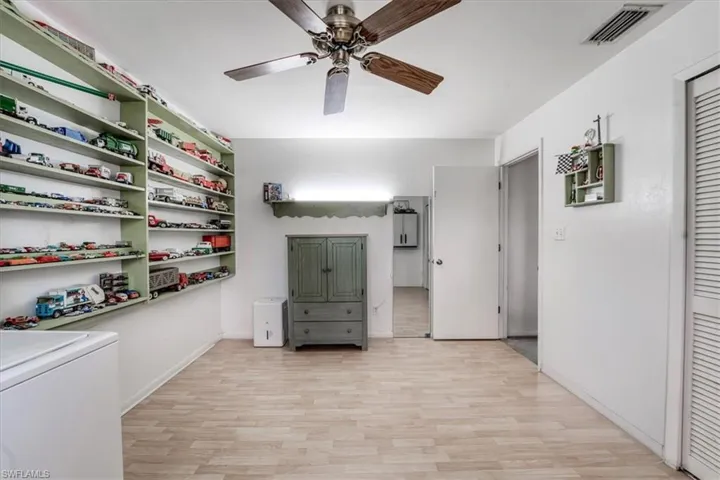 second bedroom with washer and dryer can be moved to garage
