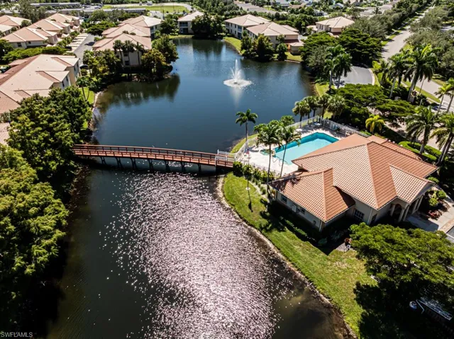 Bird's eye view of Lake and Pool