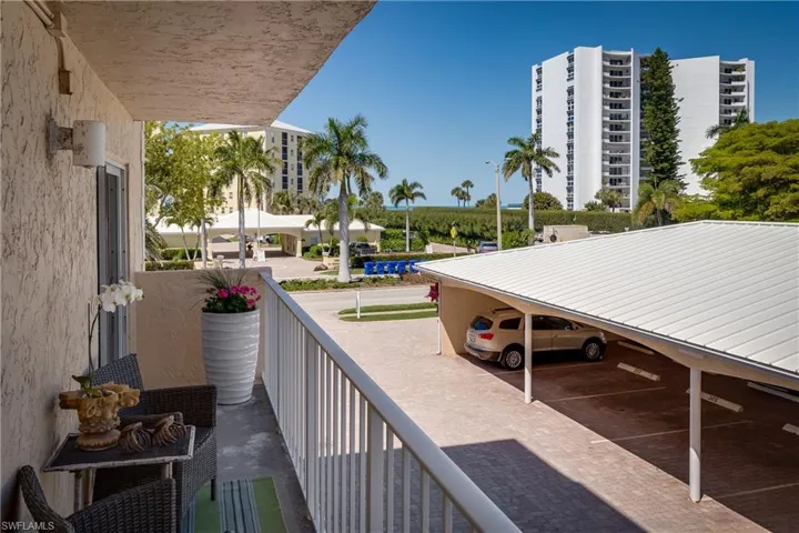 This Balcony serves 2 Bedrooms.