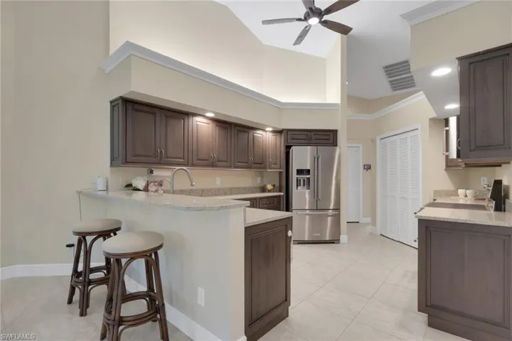 Stainless steel KitchenAid appliances.