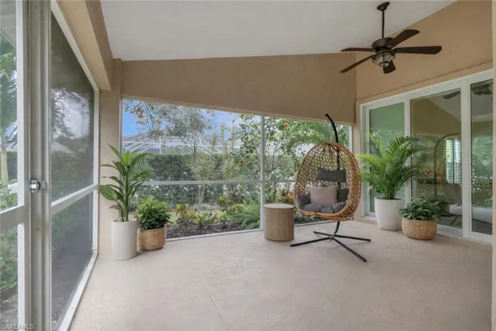 Lanai. Some virtual staging added to photo.