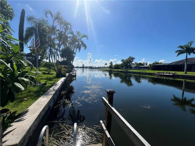 Dock with a water view