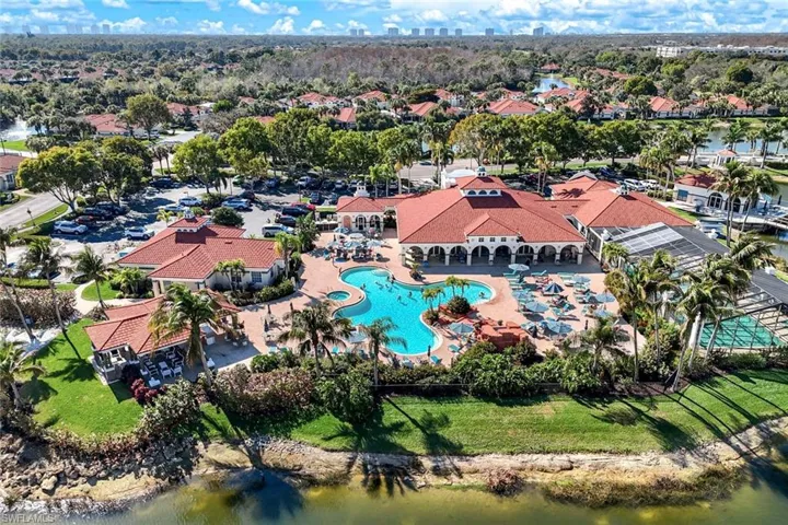 The clubhouse is where you can host your own party, mingle with neighbors or take a break from the sun.