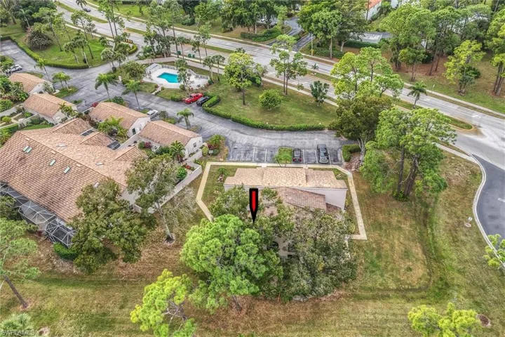 Aerial overview of property's location