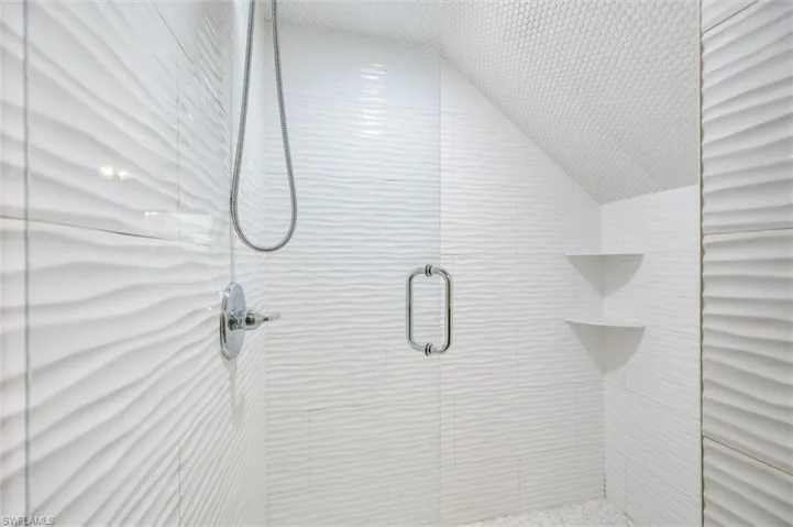 Bathroom with a shower stall
