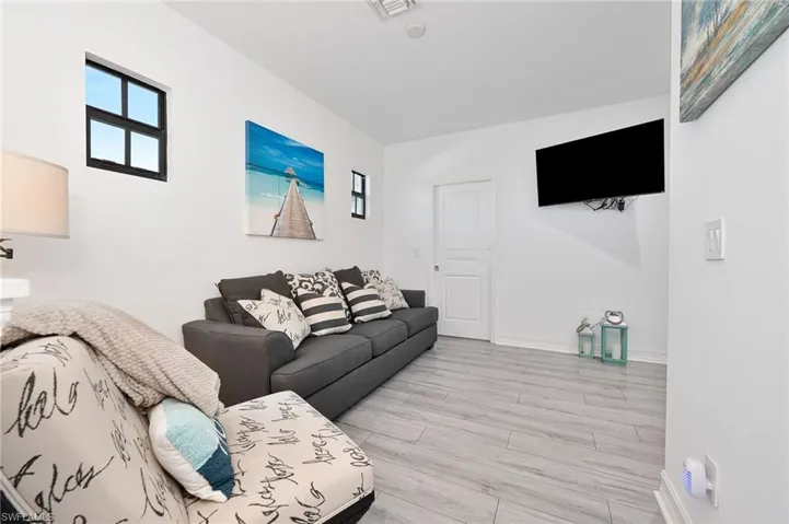 Upstairs loft outside of two bedrooms