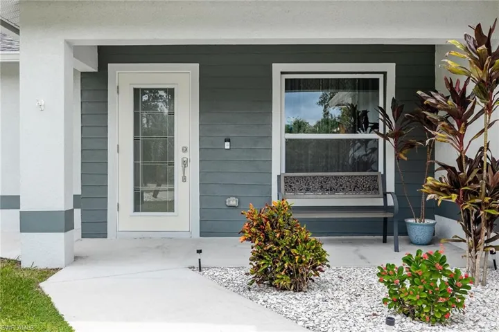 View of exterior entry