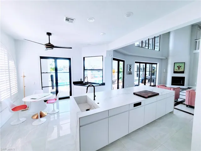 Kitchen with a wealth of natural light