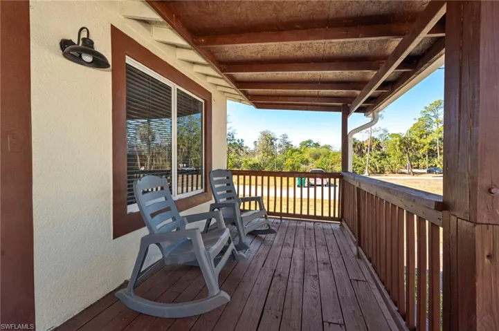 View of front porch