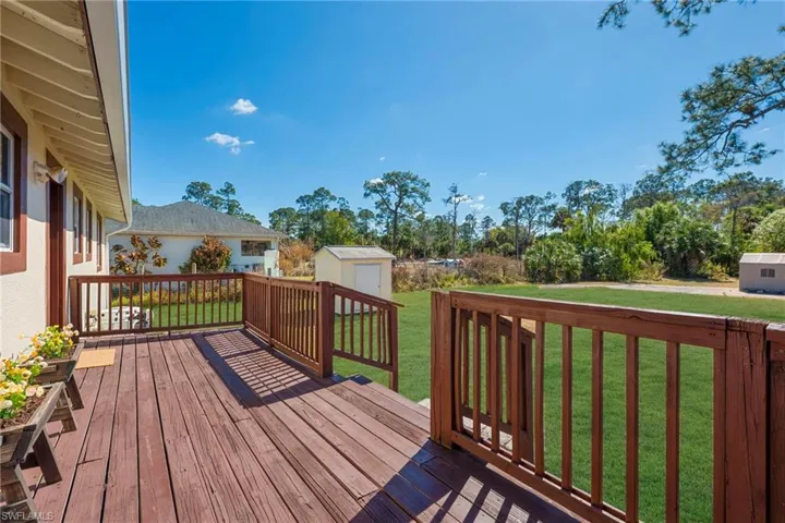Rear deck