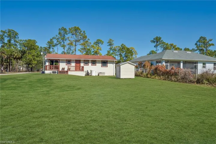 Rear view of house