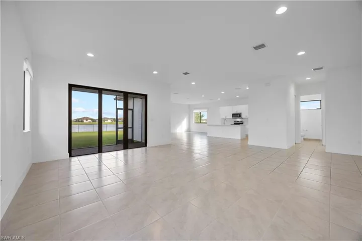 Living area featuring tile throughout.