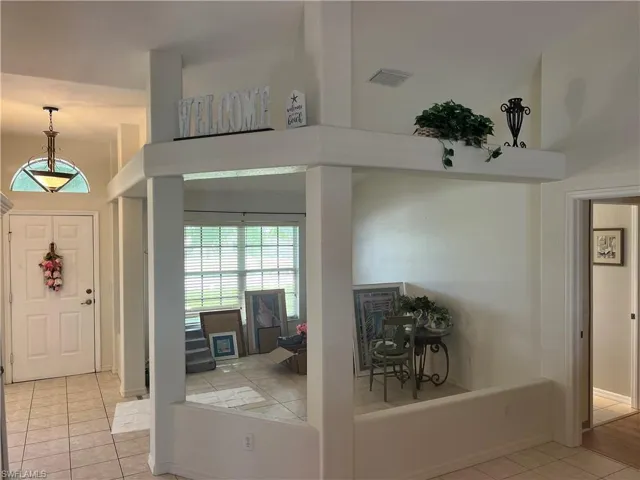 View of tiled entryway